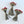 Glass Mushroom on Tinsel Pipe Cleaner Cluster