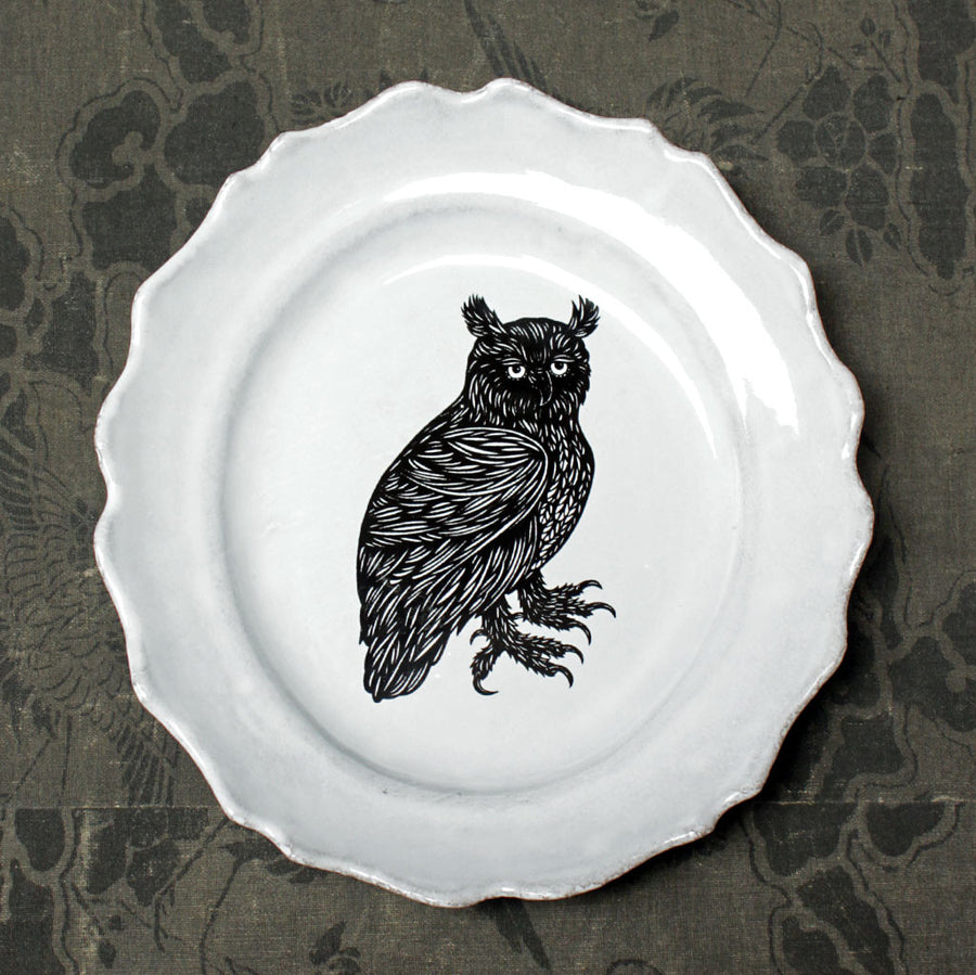Owl Medium Plate {ASPPTC15}