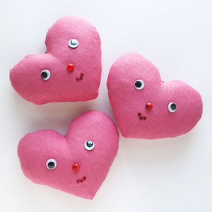 Happy Heart Lavender Sachet: Pink