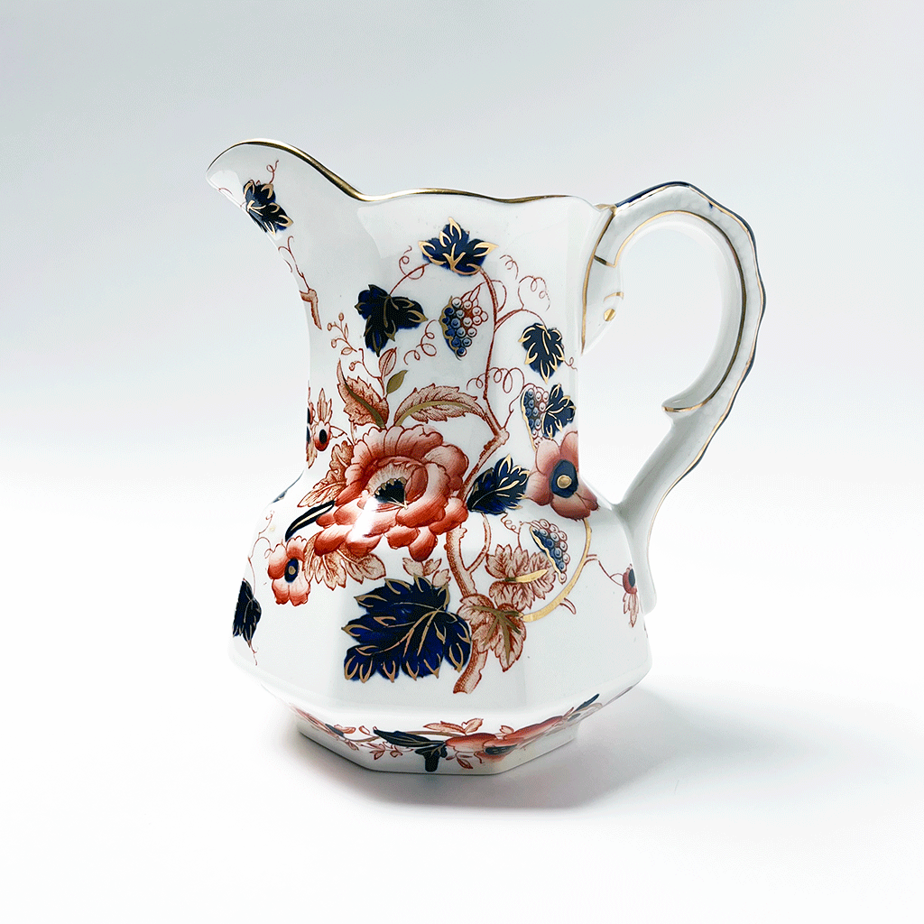 Vintage Enoch Wedgwood Tunstall Old Castle Ceramic Pitcher Made in England