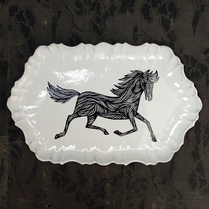Astier de Villatte x PATCH NYC Large Horse Platter