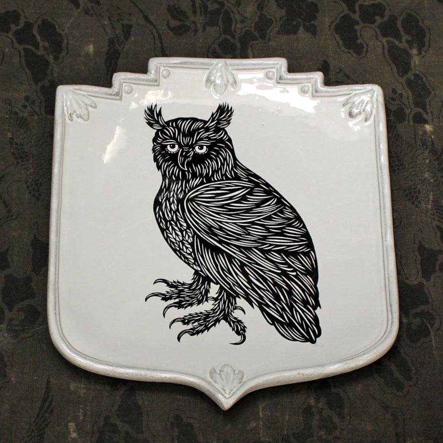 Owl Shield Platter {PLTPTC25}