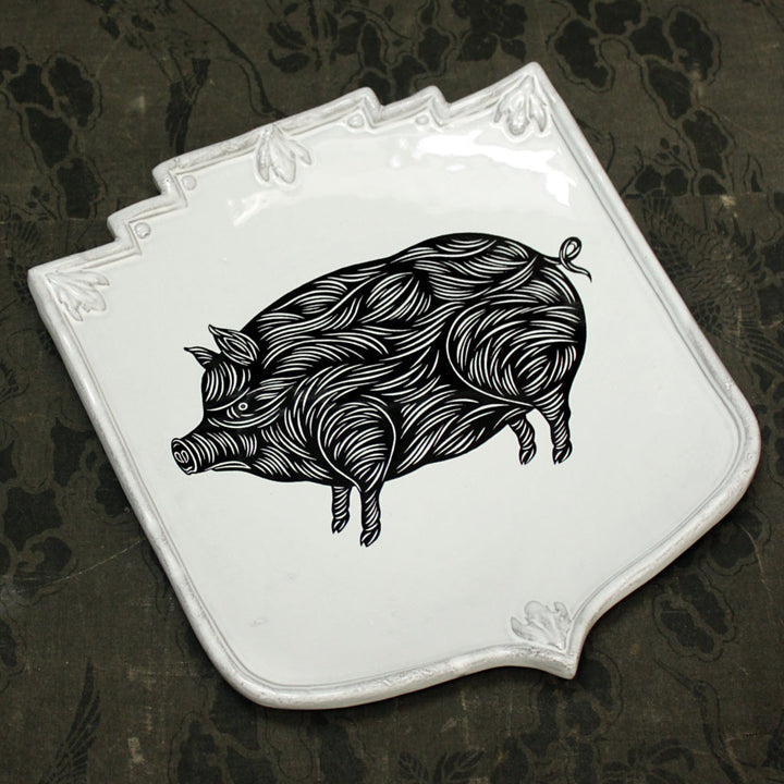 Astier de Villatte x PATCH NYC Pig Shield Platter