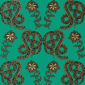 Serpentine (Emerald) Wallpaper