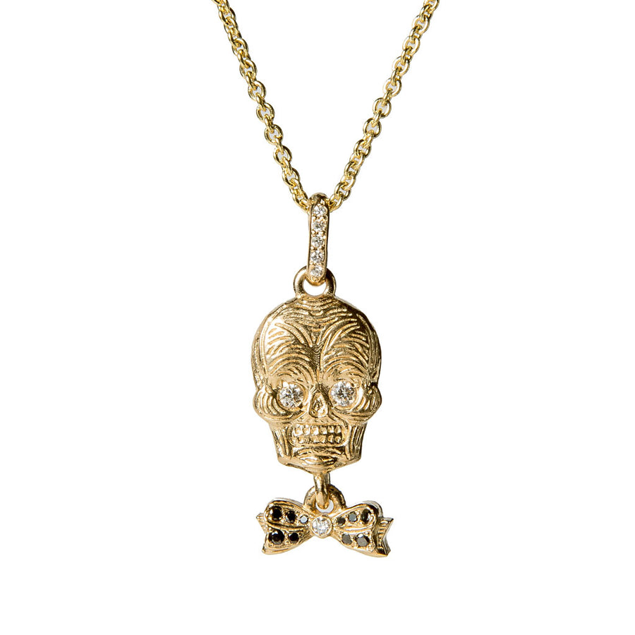 Skull with Bow Charm {PMF004x}