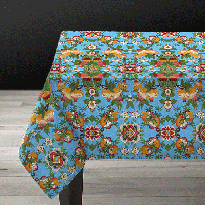 PATCH NYC Temple Fruit Linen Tablecloth