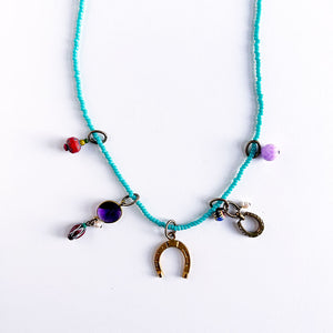 Collage Necklace: Turquoise
