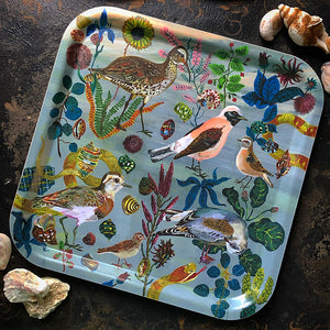 Birds in The Dunes Square Tray